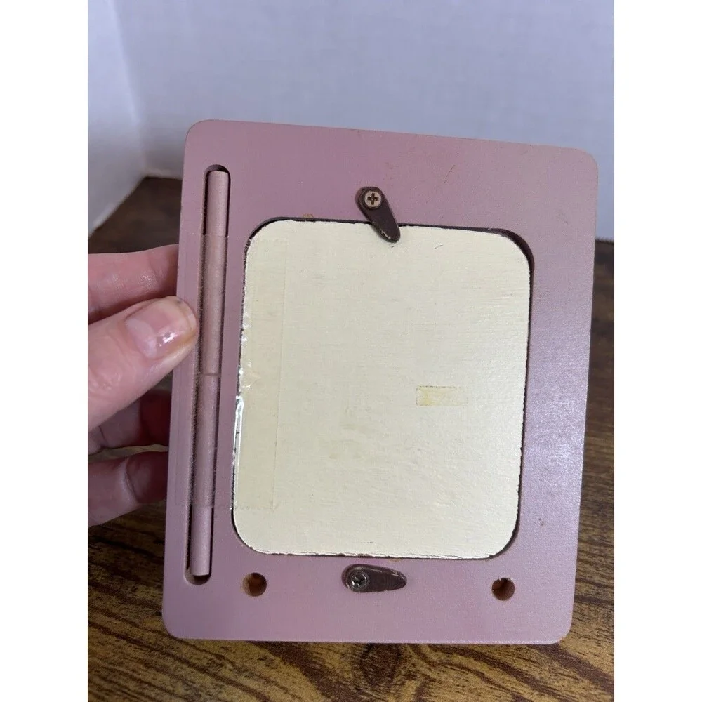 Vintage Swan Photo Picture Frame Pink Roses Cottagecore Shabby Chic 5x4 Decor